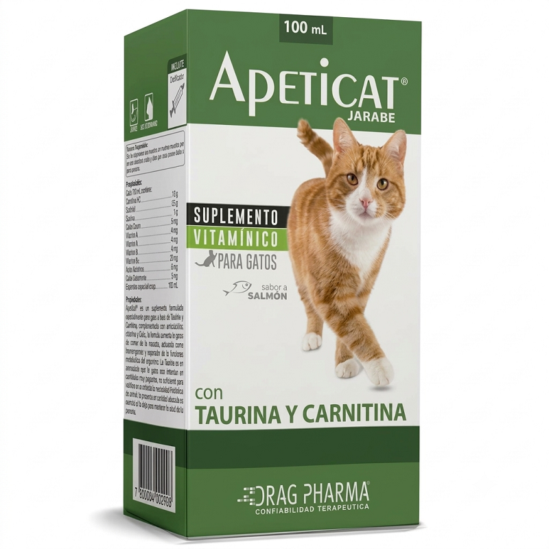Apeticat Jarabe 100 ml, Estimulante del Apetito Felino