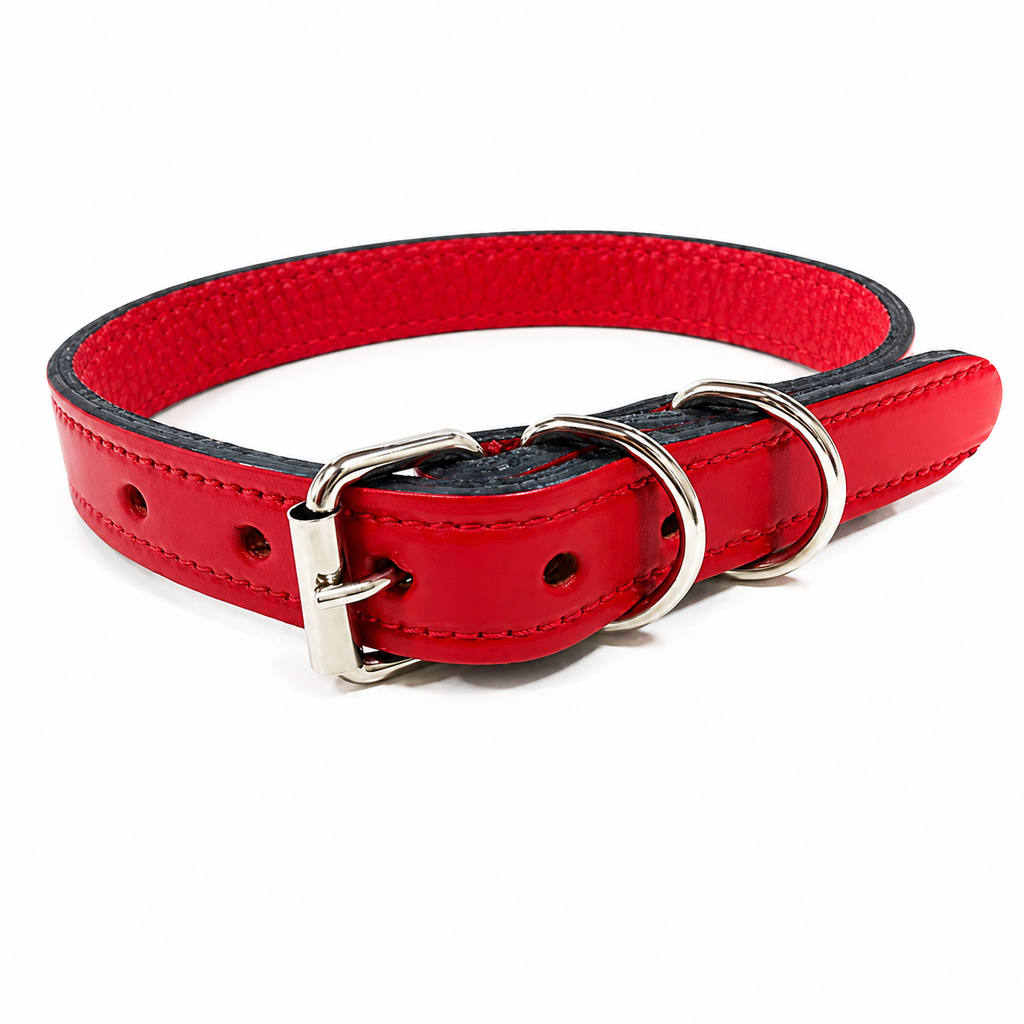 COLLAR DE CUERO PARA PERROS