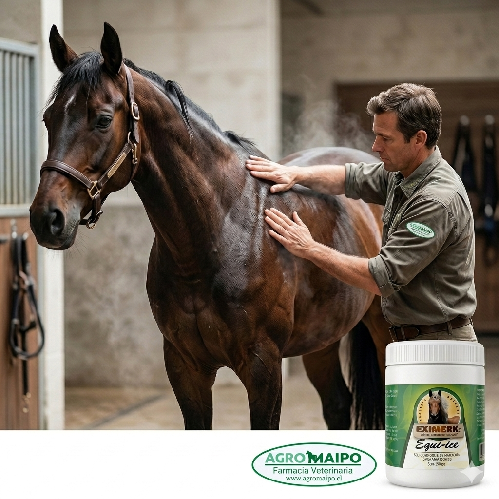 Gel frío Equi-Ice para dolor muscular en caballos