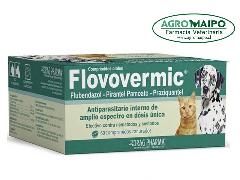 Flovovermic Caja - Antiparasitario interno de amplio espectro
