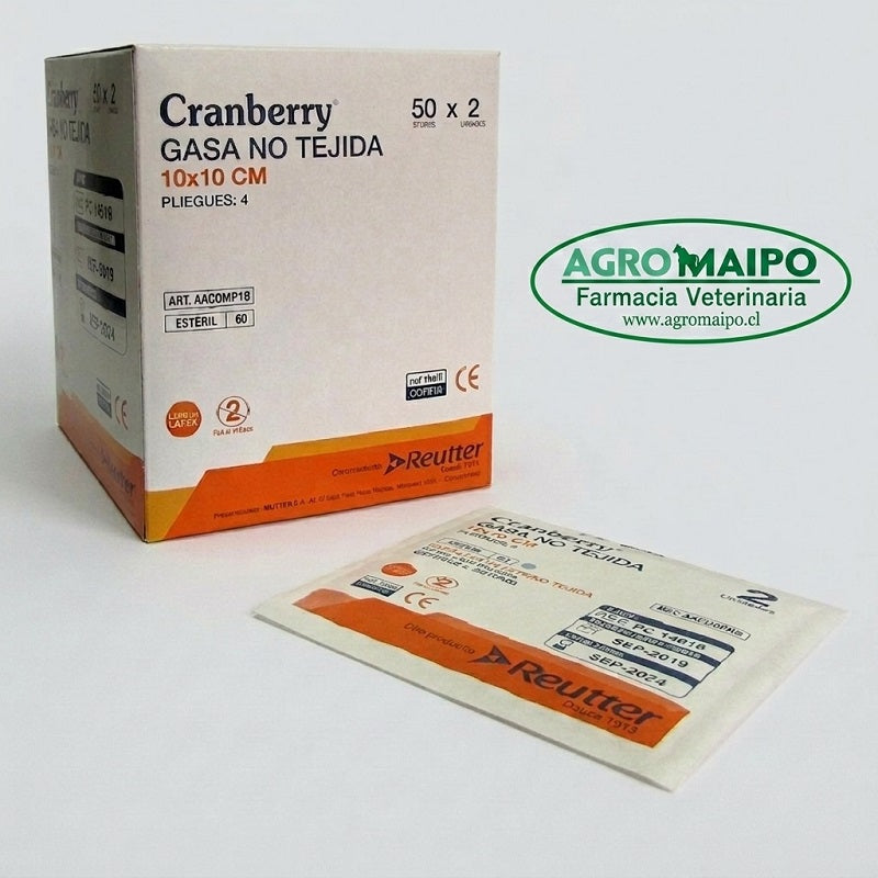 Gasa Estéril 10x10 cm 4 - 8 Pliegues (2 Unidades)