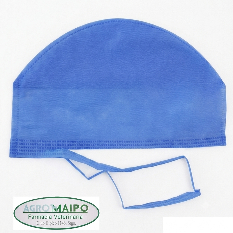 Gorro Cirujano Celeste con Tiras (100 unidades)