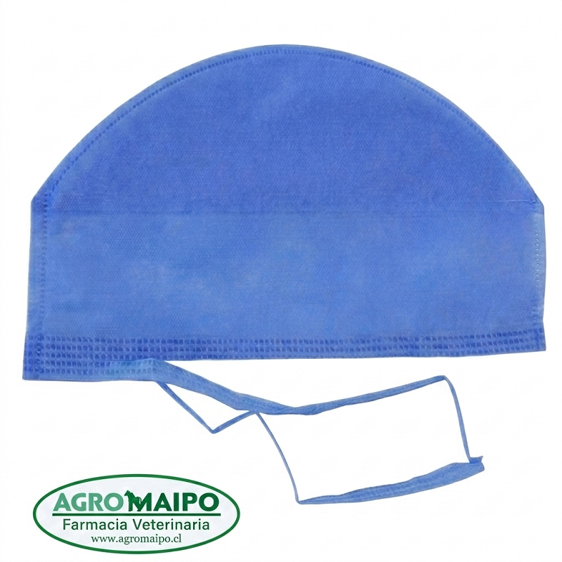 Gorro Cirujano Celeste con Tiras (100 unidades)