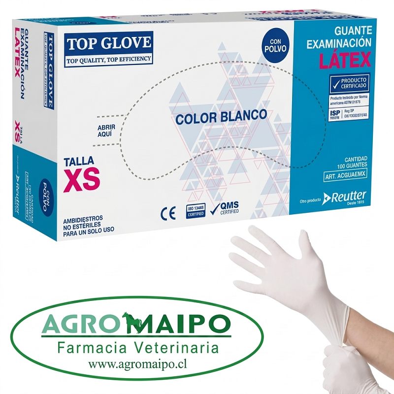 Guantes de Látex con Polvo (caja 100 Unidades)