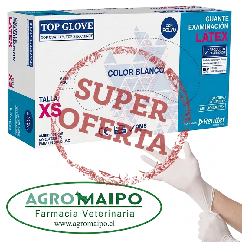 Guantes de Látex con Polvo (caja 100 Unidades)
