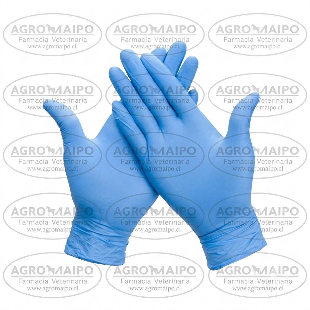 Guantes de Nitrilo Celeste