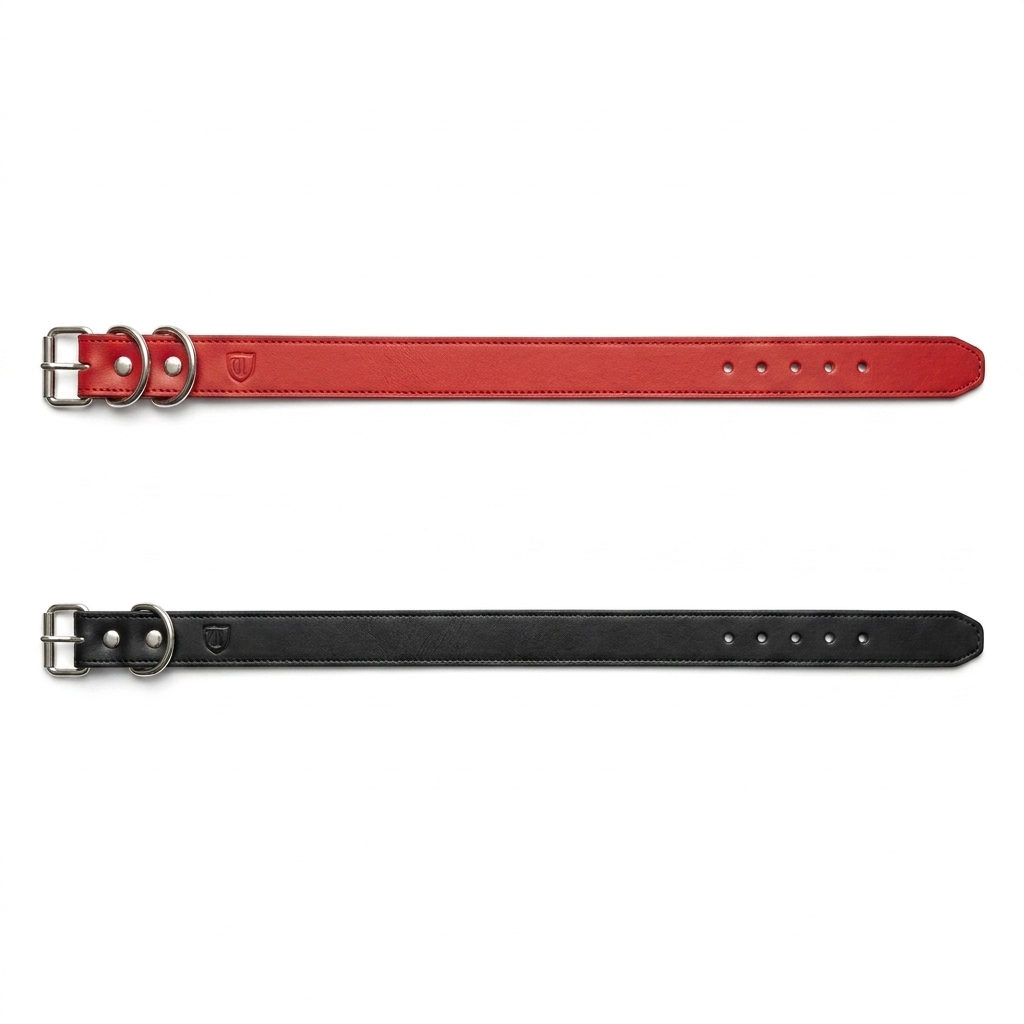COLLAR DE CUERO PARA PERROS