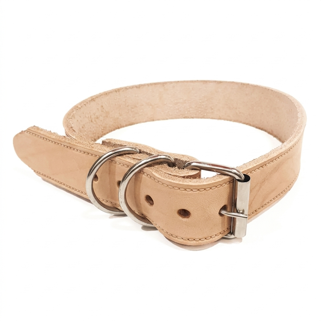 COLLAR DE CUERO PARA PERROS