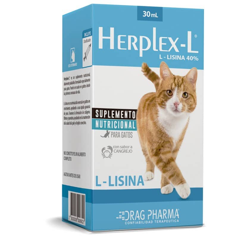 Herplex-L® L-Lisina para gatos, Suplemento veterinario