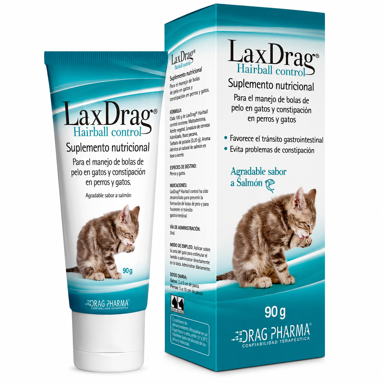 LaxDrag, Suplemento Bolas de Pelo y Constipación 90g