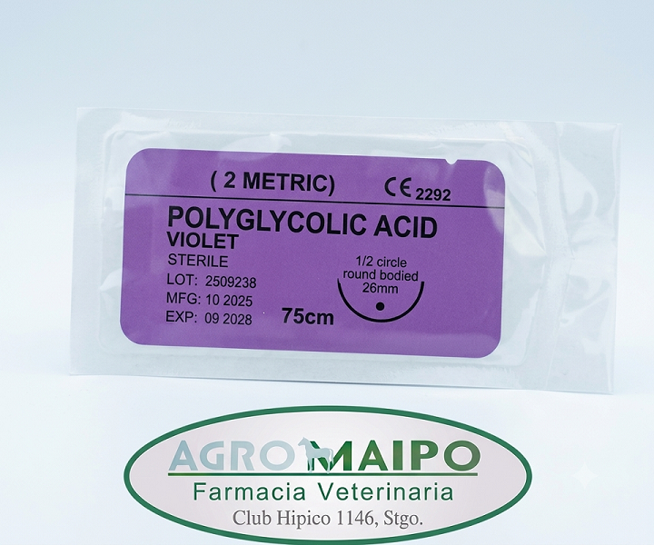 Sutura PGA con Aguja Estéril Absorbible para Cirugía