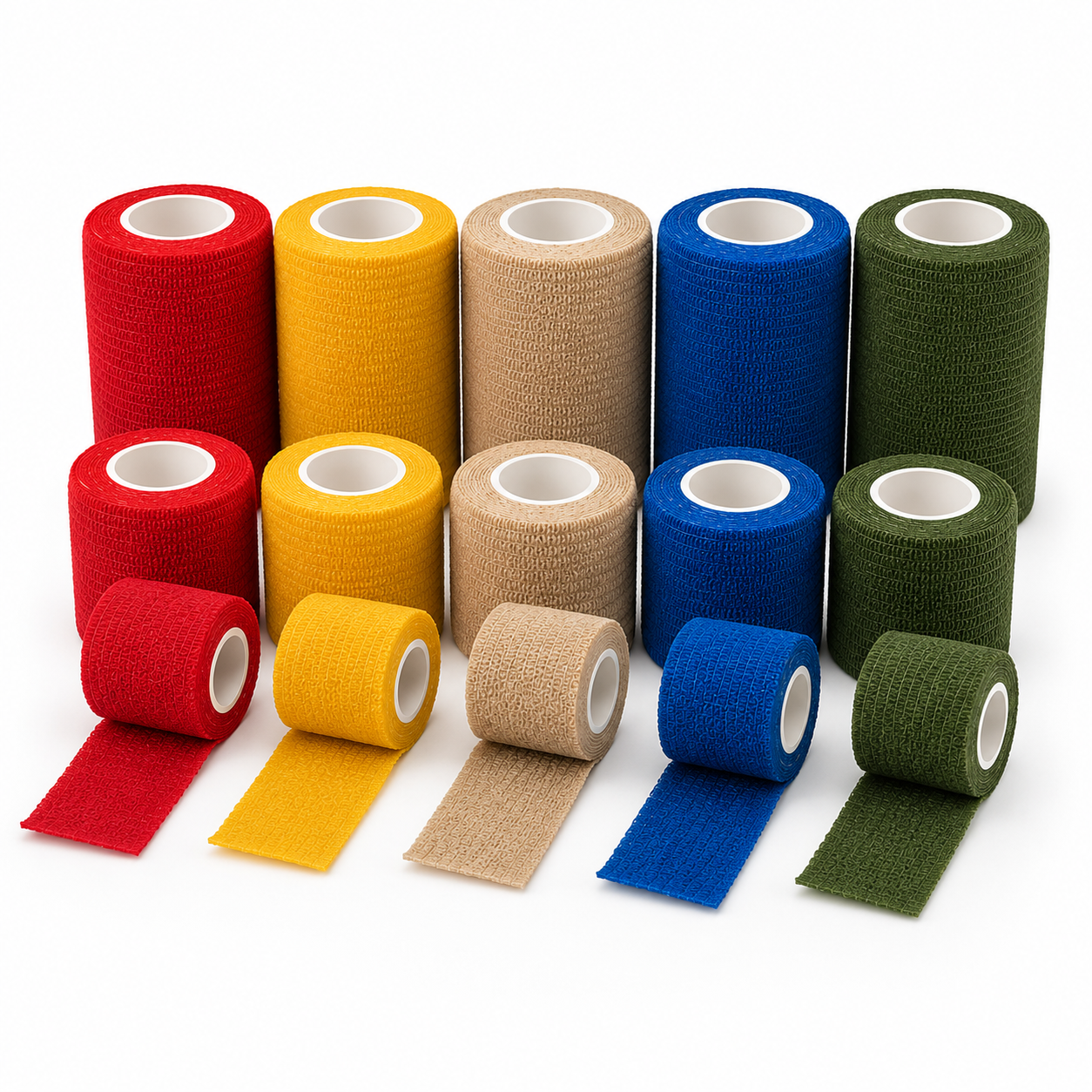 Venda Cohesiva Flexible y Autoajustable (2", 3" y 4")