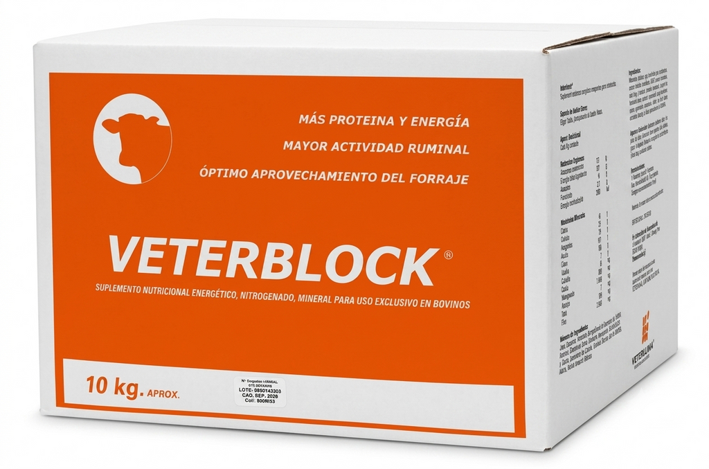 Veterblock Bovino: Suplemento Nutricional y Mineral