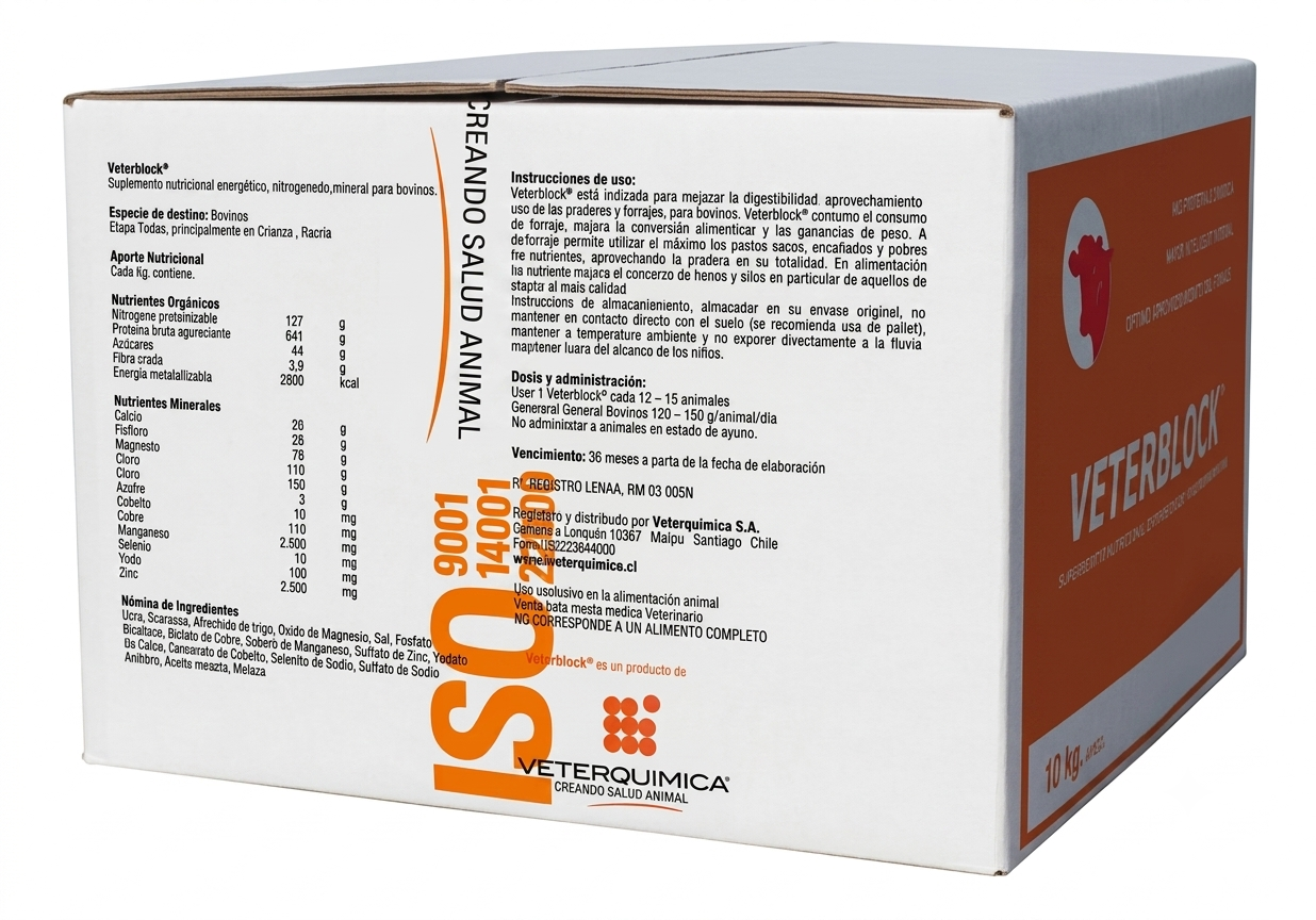 Veterblock Bovino: Suplemento Nutricional y Mineral