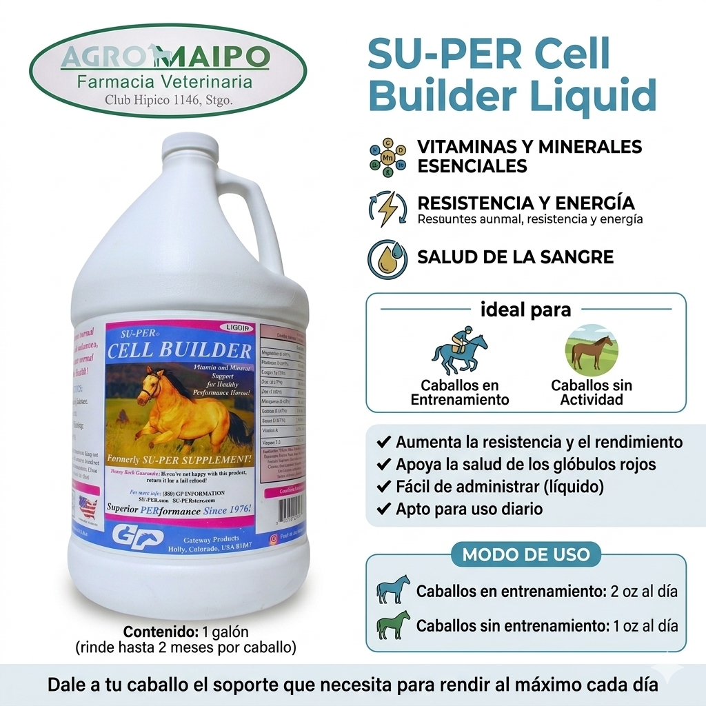 Suplemento para Caballos Cell Builder Líquido