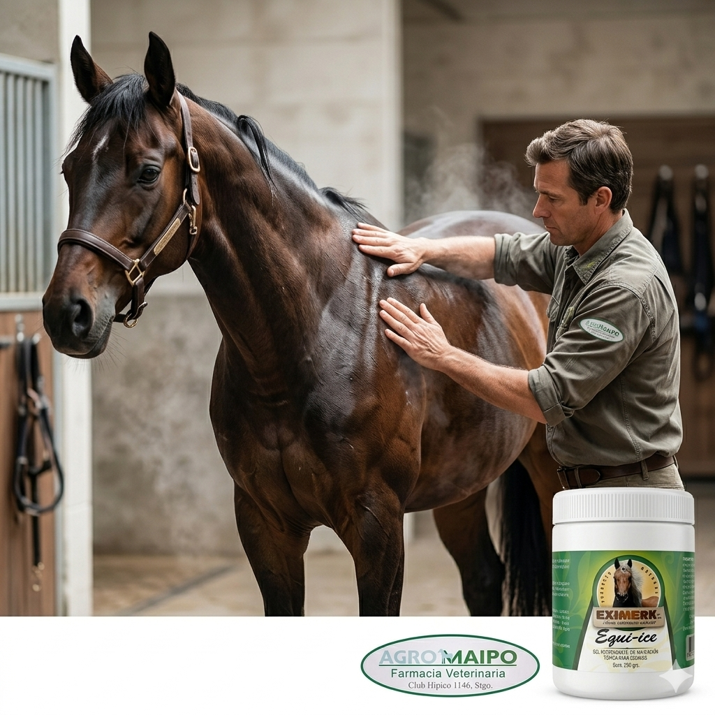 Gel frío Equi-Ice para dolor muscular en caballos