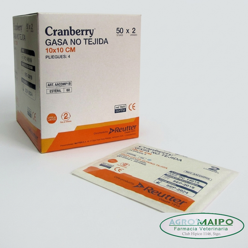 Gasa Estéril 10x10 cm 4 - 8 Pliegues (2 Unidades)