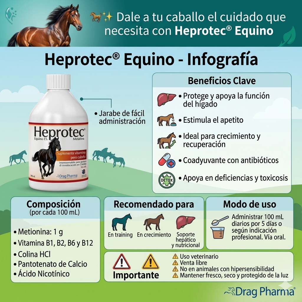 Heprotec® Equino Protector Hepático y Estimulante del Apetito