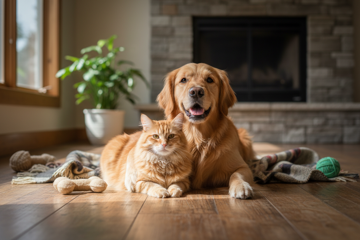 imagen de un perro y un gato