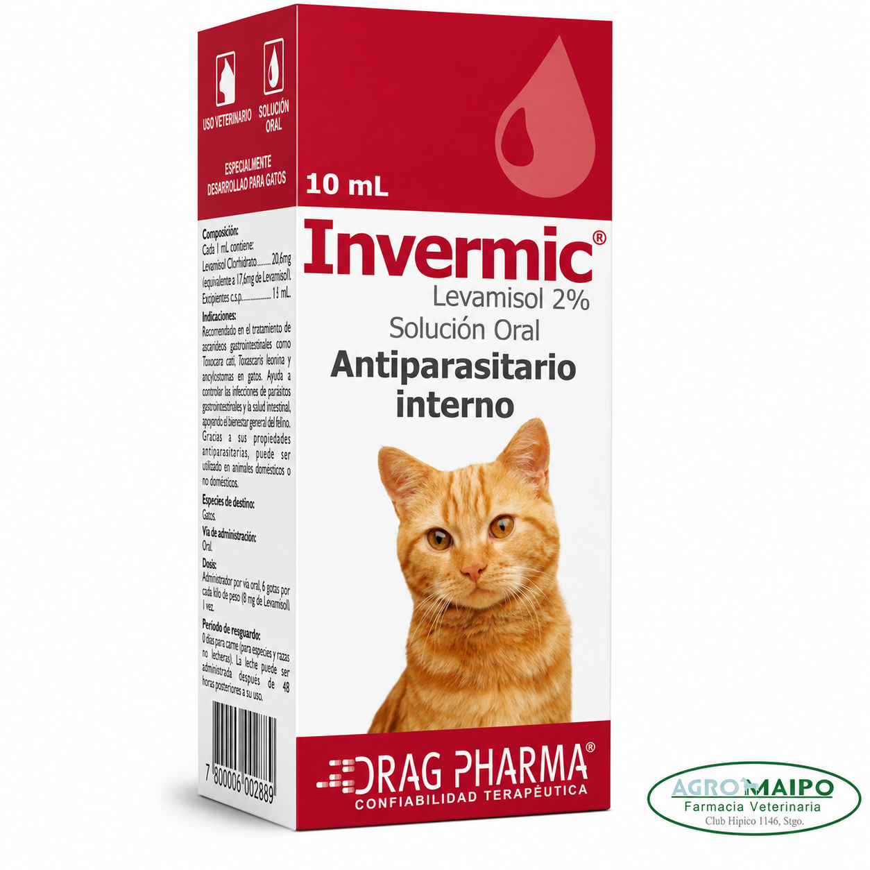 Invermic® Gatos Antiparasitario Interno Solución Oral