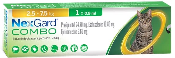 Nexgard Combo Gatos 2,5 a 7,5 kilos